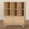Baxton Studio Danina Japandi Oak Brown Finished Wood Bookshelf 229-12914-ZORO - alternate 8